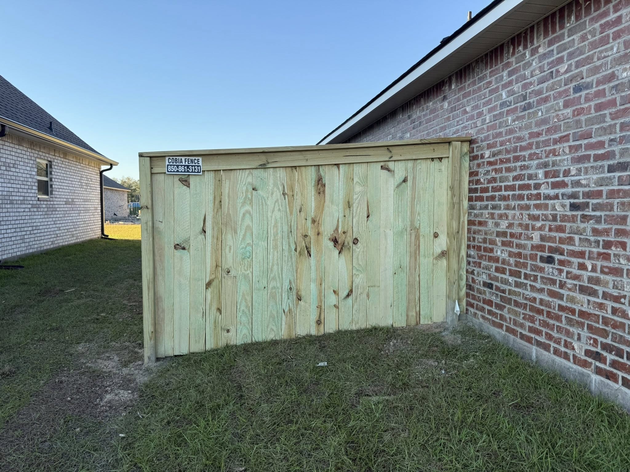  266 Ft Cap and Trim Privacy Fence Installation in Long Beach, MS