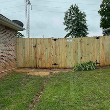 370-Plus-ft-Wood-Privacy-Fence-Installation-with-Double-Drive-Gate-in-Gulfport-MS 1