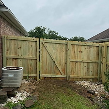 370-Plus-ft-Wood-Privacy-Fence-Installation-with-Double-Drive-Gate-in-Gulfport-MS 0