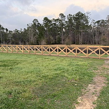 Ranch-Style-Wood-Fence-Installation-Near-Gulfport-MS-Post-Rail-Fence-Project 4