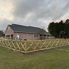 Ranch-Style-Wood-Fence-Installation-Near-Gulfport-MS-Post-Rail-Fence-Project 0