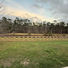 Ranch-Style-Wood-Fence-Installation-Near-Gulfport-MS-Post-Rail-Fence-Project 2
