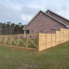 Ranch-Style-Wood-Fence-Installation-Near-Gulfport-MS-Post-Rail-Fence-Project 6