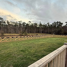 Ranch-Style-Wood-Fence-Installation-Near-Gulfport-MS-Post-Rail-Fence-Project 5